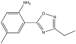 2-(3-ethyl-1,2,4-oxadiazol-5-yl)-4-methylaniline Struktur