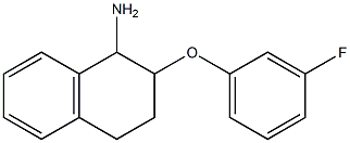 2-(3-fluorophenoxy)-1,2,3,4-tetrahydronaphthalen-1-amine Struktur