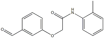 2-(3-formylphenoxy)-N-(2-methylphenyl)acetamide Struktur