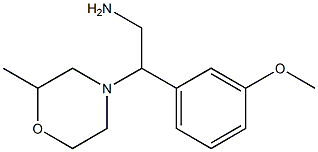 2-(3-methoxyphenyl)-2-(2-methylmorpholin-4-yl)ethanamine Struktur