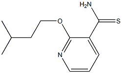 2-(3-methylbutoxy)pyridine-3-carbothioamide Struktur