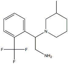 2-(3-methylpiperidin-1-yl)-2-[2-(trifluoromethyl)phenyl]ethanamine Struktur