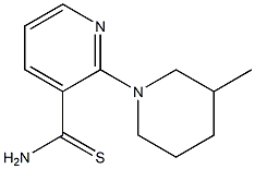 2-(3-methylpiperidin-1-yl)pyridine-3-carbothioamide Struktur