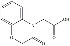 2-(3-oxo-3,4-dihydro-2H-1,4-benzoxazin-4-yl)acetic acid Struktur