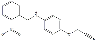 2-(4-{[(2-nitrophenyl)methyl]amino}phenoxy)acetonitrile Struktur