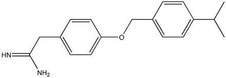 2-(4-{[4-(propan-2-yl)phenyl]methoxy}phenyl)ethanimidamide Struktur