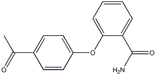 2-(4-acetylphenoxy)benzamide Struktur