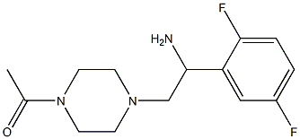 2-(4-acetylpiperazin-1-yl)-1-(2,5-difluorophenyl)ethanamine Struktur