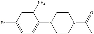 2-(4-acetylpiperazin-1-yl)-5-bromoaniline Struktur