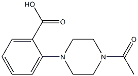 2-(4-acetylpiperazin-1-yl)benzoic acid Struktur