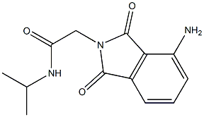 2-(4-amino-1,3-dioxo-2,3-dihydro-1H-isoindol-2-yl)-N-(propan-2-yl)acetamide Struktur