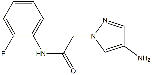 2-(4-amino-1H-pyrazol-1-yl)-N-(2-fluorophenyl)acetamide Struktur