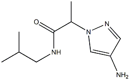 2-(4-amino-1H-pyrazol-1-yl)-N-(2-methylpropyl)propanamide Struktur