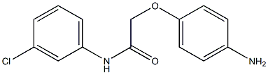 2-(4-aminophenoxy)-N-(3-chlorophenyl)acetamide Struktur