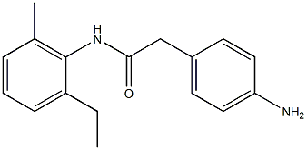 2-(4-aminophenyl)-N-(2-ethyl-6-methylphenyl)acetamide Struktur