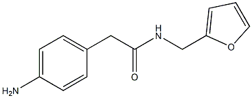 2-(4-aminophenyl)-N-(2-furylmethyl)acetamide Struktur