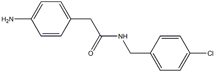 2-(4-aminophenyl)-N-[(4-chlorophenyl)methyl]acetamide Struktur