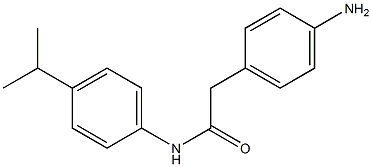 2-(4-aminophenyl)-N-[4-(propan-2-yl)phenyl]acetamide Struktur