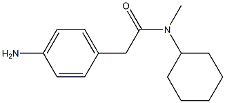 2-(4-aminophenyl)-N-cyclohexyl-N-methylacetamide Struktur