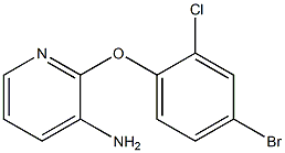 2-(4-bromo-2-chlorophenoxy)pyridin-3-amine Struktur