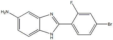 2-(4-bromo-2-fluorophenyl)-1H-benzimidazol-5-amine Struktur