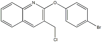 2-(4-bromophenoxy)-3-(chloromethyl)quinoline Struktur