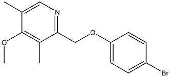 2-(4-bromophenoxymethyl)-4-methoxy-3,5-dimethylpyridine Struktur