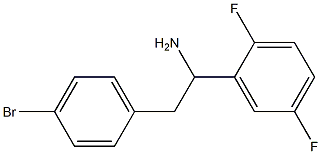 2-(4-bromophenyl)-1-(2,5-difluorophenyl)ethan-1-amine Struktur