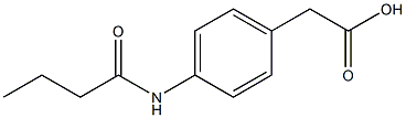 2-(4-butanamidophenyl)acetic acid Struktur