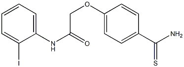 2-(4-carbamothioylphenoxy)-N-(2-iodophenyl)acetamide Struktur