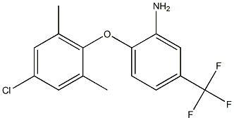 2-(4-chloro-2,6-dimethylphenoxy)-5-(trifluoromethyl)aniline Struktur