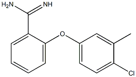 2-(4-chloro-3-methylphenoxy)benzene-1-carboximidamide Struktur