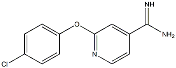 2-(4-chlorophenoxy)pyridine-4-carboximidamide Struktur