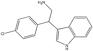 2-(4-chlorophenyl)-2-(1H-indol-3-yl)ethan-1-amine Struktur