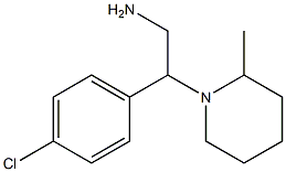 2-(4-chlorophenyl)-2-(2-methylpiperidin-1-yl)ethanamine Struktur