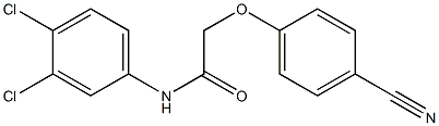 2-(4-cyanophenoxy)-N-(3,4-dichlorophenyl)acetamide Struktur