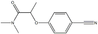 2-(4-cyanophenoxy)-N,N-dimethylpropanamide Struktur