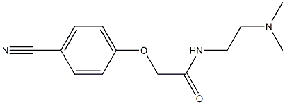 2-(4-cyanophenoxy)-N-[2-(dimethylamino)ethyl]acetamide Struktur