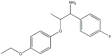 2-(4-ethoxyphenoxy)-1-(4-fluorophenyl)propan-1-amine Struktur