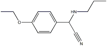 2-(4-ethoxyphenyl)-2-(propylamino)acetonitrile Struktur