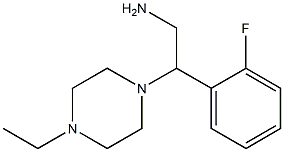 2-(4-ethylpiperazin-1-yl)-2-(2-fluorophenyl)ethan-1-amine Struktur