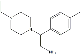 2-(4-ethylpiperazin-1-yl)-2-(4-methylphenyl)ethanamine Struktur