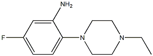 2-(4-ethylpiperazin-1-yl)-5-fluoroaniline Struktur