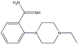 2-(4-ethylpiperazin-1-yl)benzene-1-carboximidamide Struktur