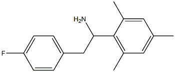 2-(4-fluorophenyl)-1-(2,4,6-trimethylphenyl)ethan-1-amine Struktur