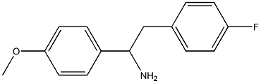 2-(4-fluorophenyl)-1-(4-methoxyphenyl)ethanamine Struktur