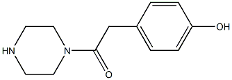 2-(4-hydroxyphenyl)-1-(piperazin-1-yl)ethan-1-one Struktur