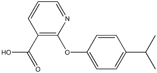 2-(4-isopropylphenoxy)nicotinic acid Struktur