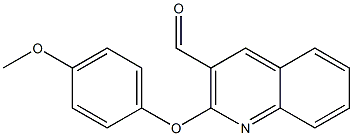 2-(4-methoxyphenoxy)quinoline-3-carbaldehyde Struktur