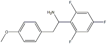 2-(4-methoxyphenyl)-1-(2,4,6-trifluorophenyl)ethan-1-amine Struktur